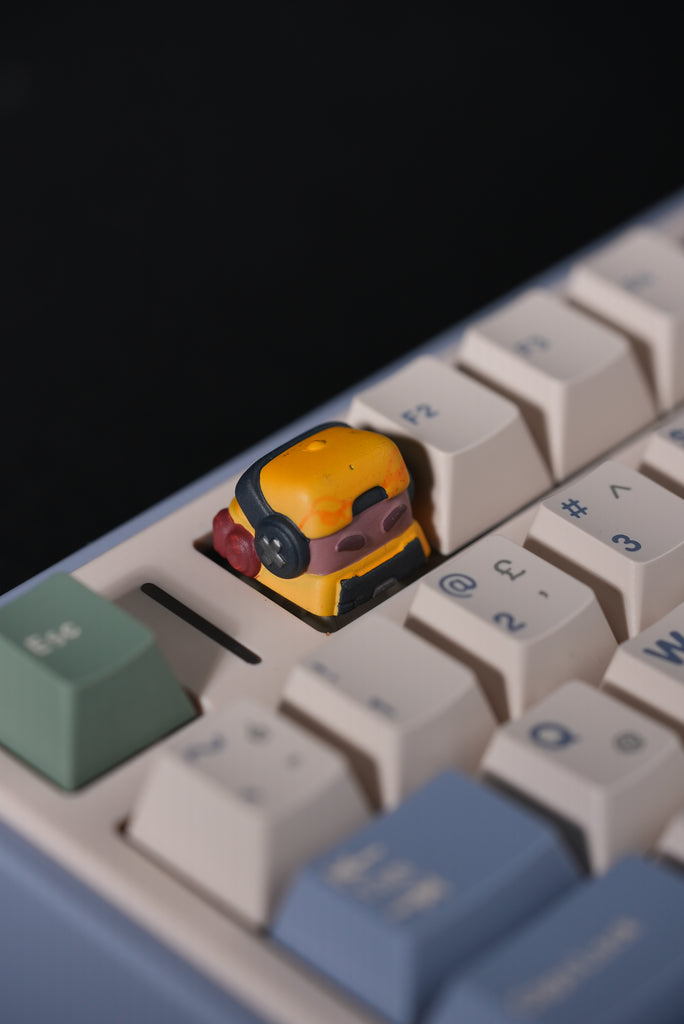 Arcera Keycap 132 — sarı-turuncu 3D baskı artisan klavye tuşu, Arcera 3D